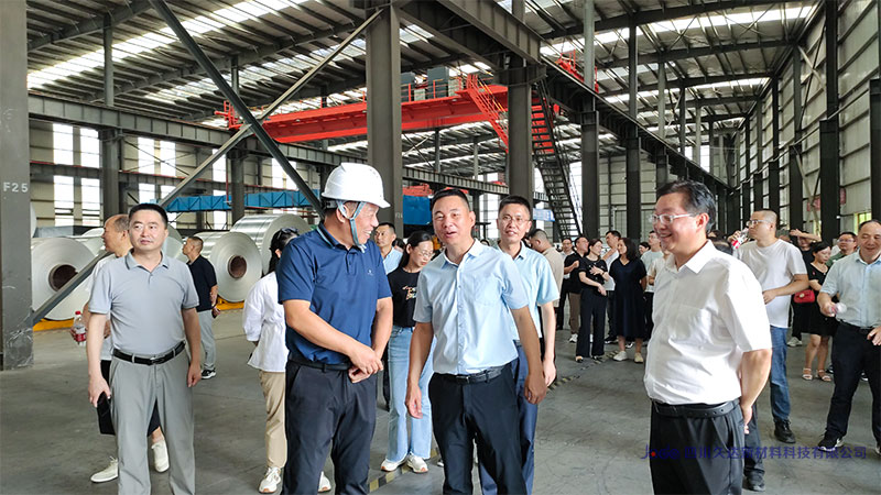 廣元市利州區政協主席李映文率隊考察久達新材，推動綠色鋁都建設