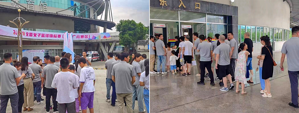 久達(dá)新材觀摩女籃錦標(biāo)賽