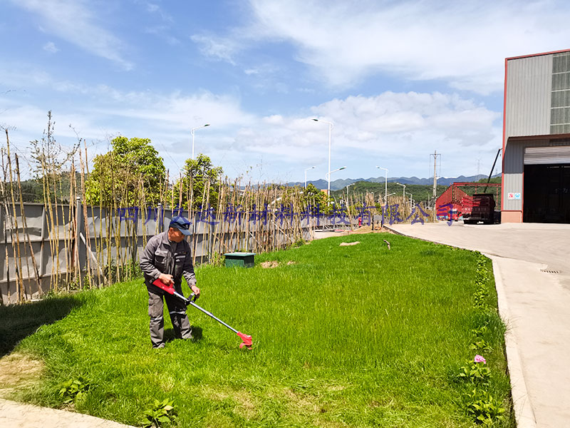 四川久達新材料園區綠化進行中