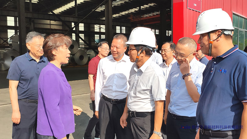 四川省政協主席田向利考察久達新材